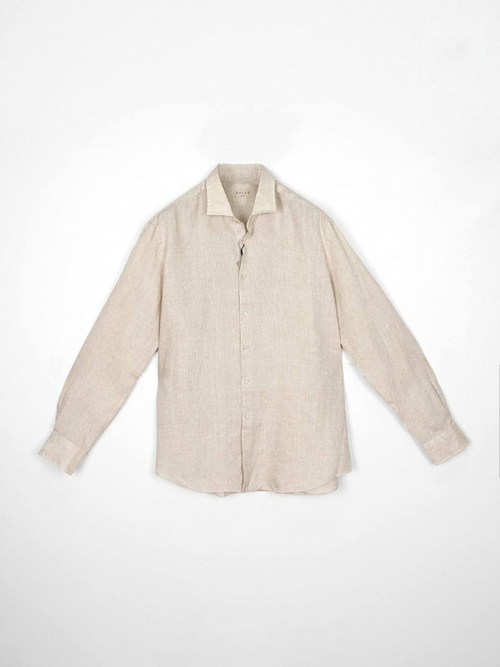 Мужская рубашка Xacus бежевая, лен Xacus