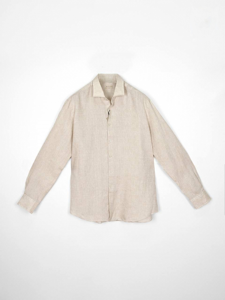 Мужская рубашка Xacus бежевая, лен