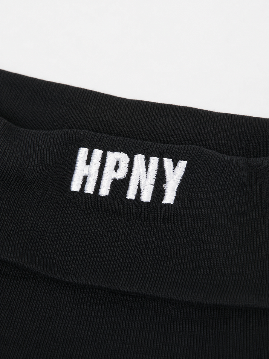 Мужская водолазка Heron Preston черная, хлопок — принт Heron Preston