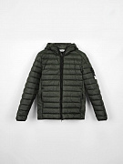 Мужская пуховик Stone Island хаки, полиамид/пух