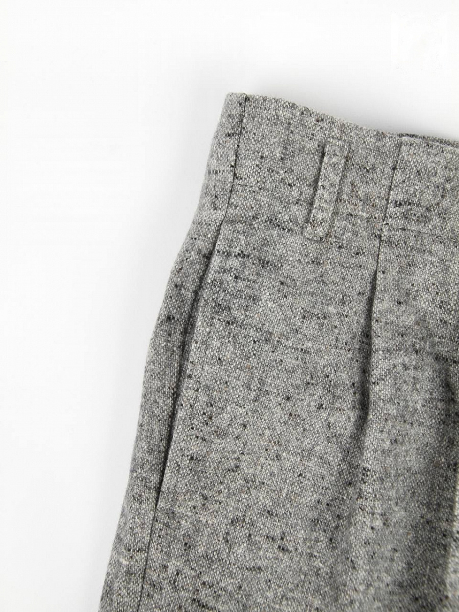 Мужские брюки Brunello Cucinelli серые Relaxed, шерсть/шелк Brunello Cucinelli фото 3