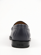 Мужские мокасины Dior Granville темно-синие, кожа — вид сзади