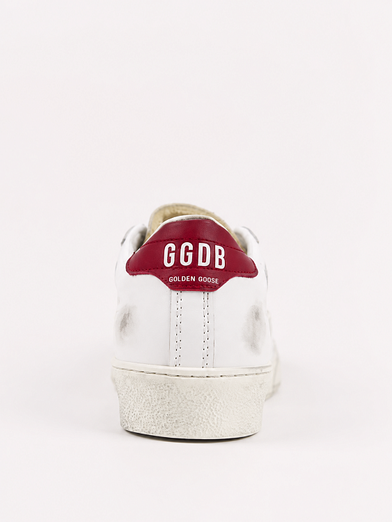 Женские кеды Golden Goose Match Star белые с бордовым задником Golden Goose фото 4