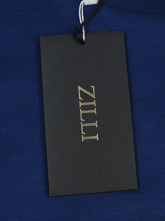 Мужская футболка Zilli синяя хлопок Zilli фото 8
