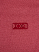 Мужская футболка Dior красная из хлопка — принт вышивка dior
