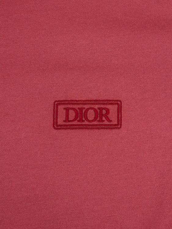 Мужская футболка Dior красная из хлопка Dior фото 4