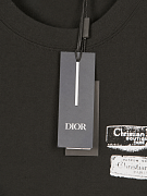 Мужская футболка Dior Archives Labels черная из хлопка — фирменная бирка dior