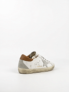 Кеды женские Golden Goose Super‑Star белые кожаные с серебристой звездой и контрастной пяткой Golden Goose фото 3