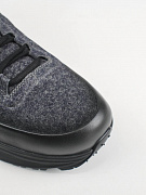 Мужские утепленные кроссовки Santoni EASYBC серый меланж, кожа/шерсть Santoni фото 5