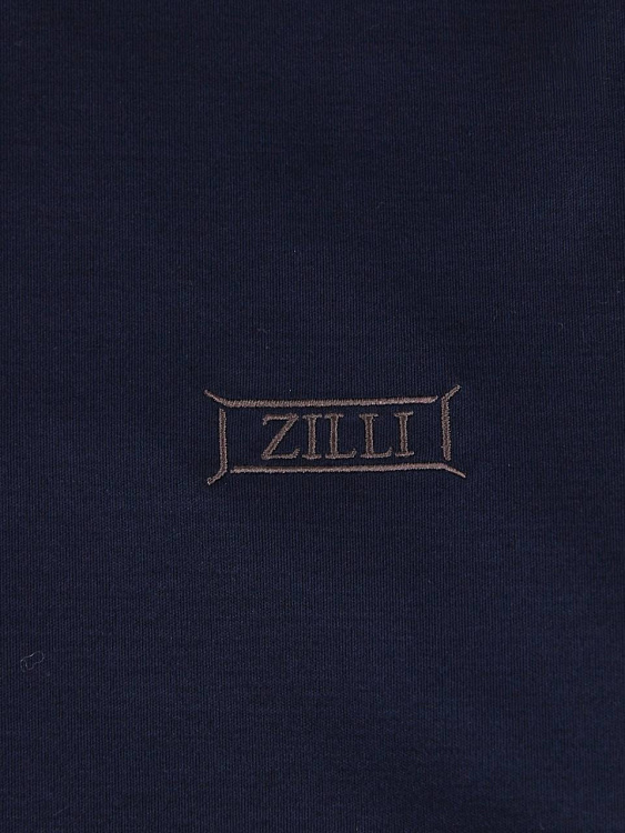 Мужская футболка Zilli темно-синяя хлопок Zilli фото 4