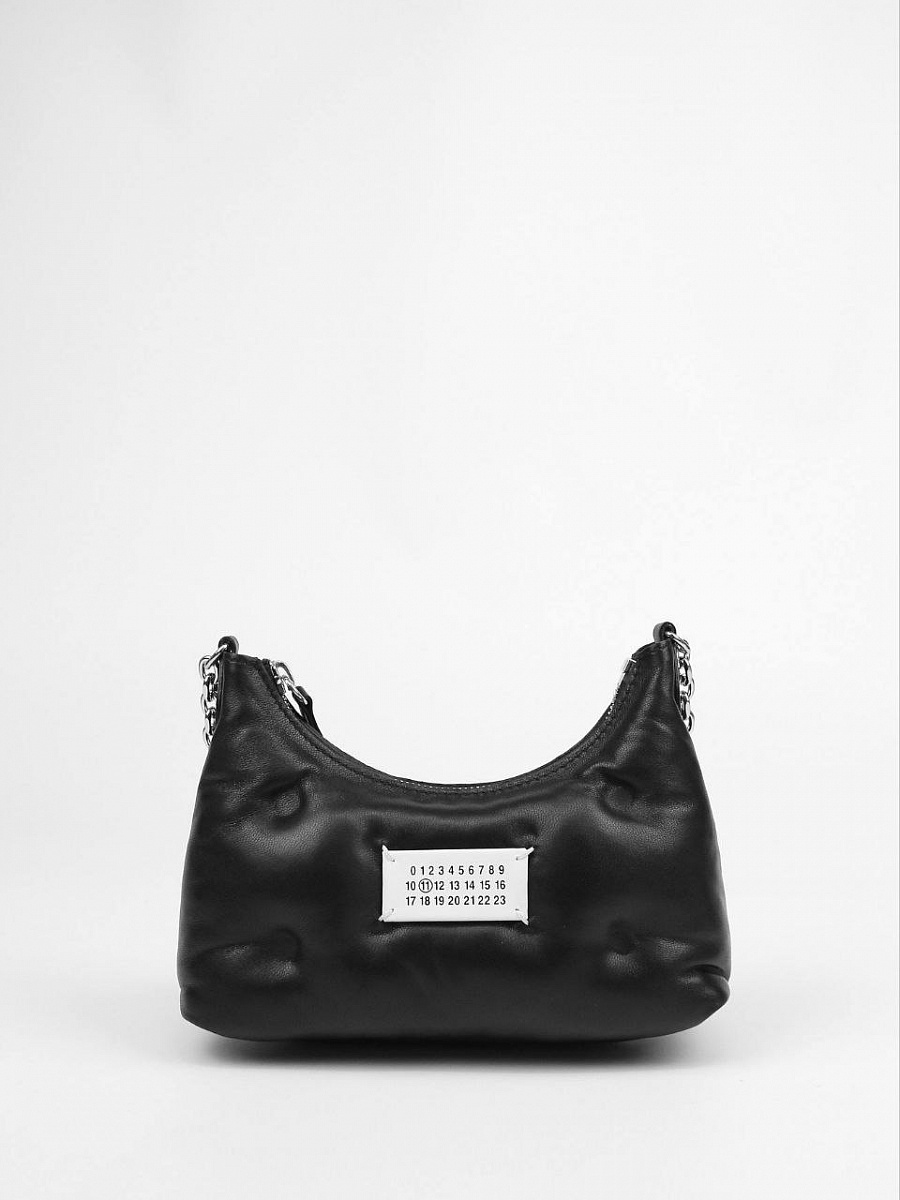 Сумка женская Maison Margiela Glam Slam Mini чёрная кожаная (наппа) Maison Margiela фото 3