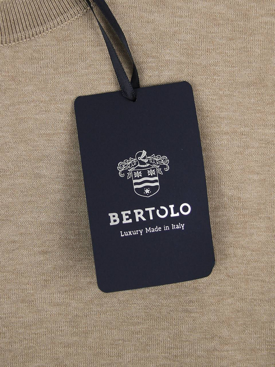 Мужская футболка Bertolo бежевая, хлопок Bertolo фото 7