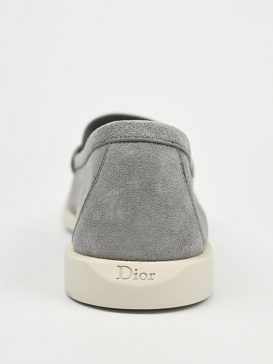 Мужские лоферы Dior Granville серые, замша Dior фото 4
