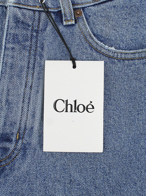 Женские джинсы Chloe светло-синие tapered fit Chloe фото 8