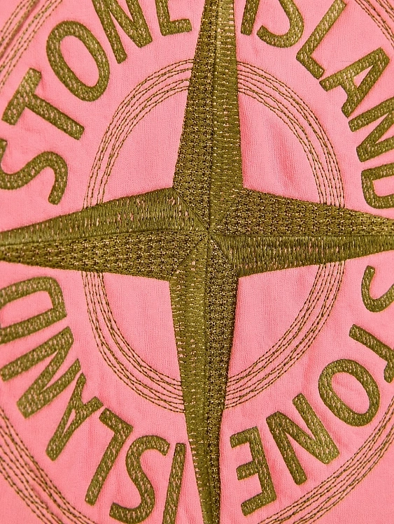 Мужской свитшот Stone Island розовый, хлопок Stone Island фото 4