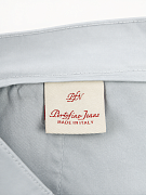 Мужские брюки чинос Portofino Jeans светло-серые — внутренняя отделка и фирменная этикетка Portofino Jeans