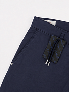Мужские брюки чинос Portofino Jeans темно-синие — боковой карман и пояс