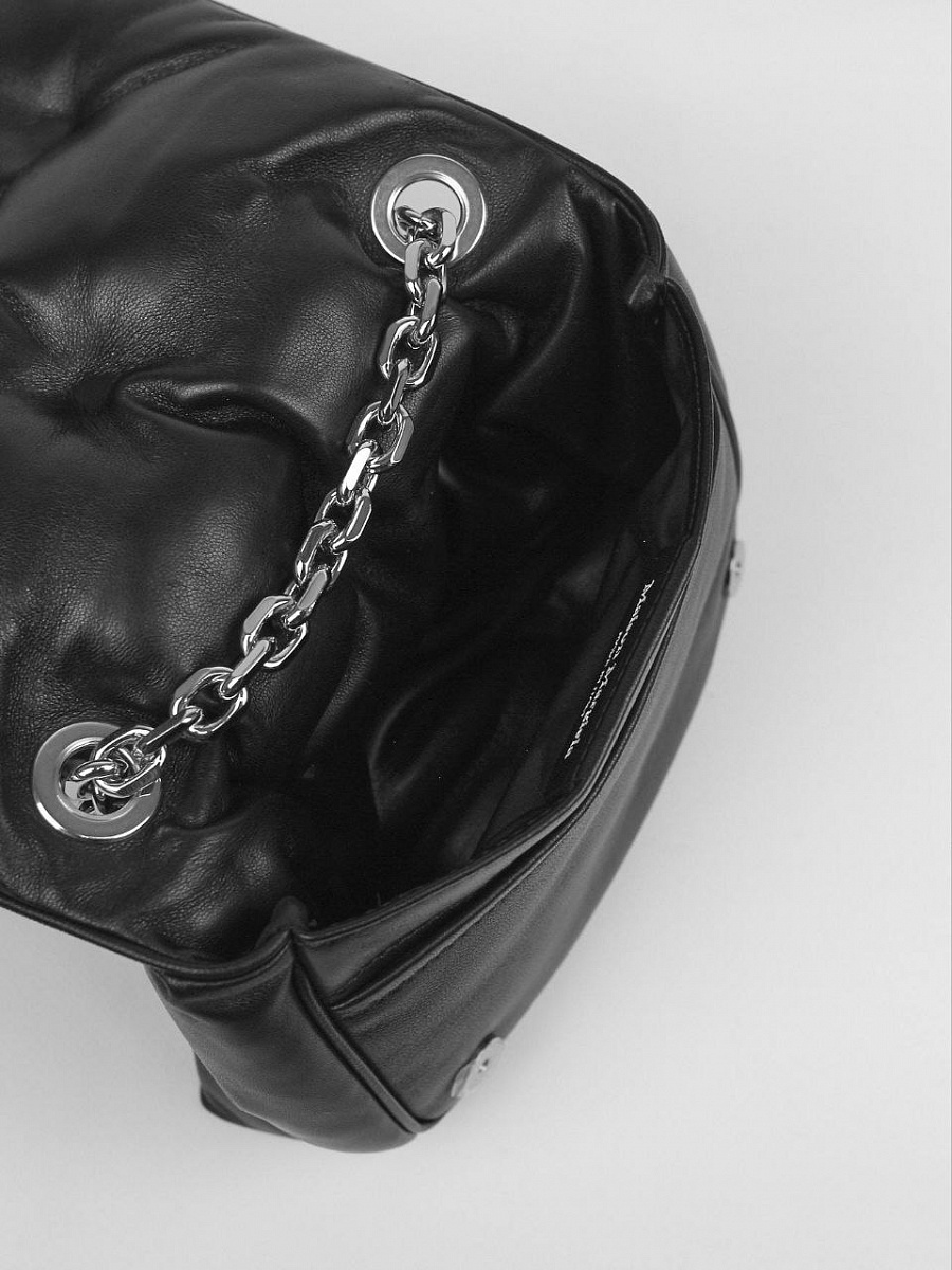 Сумка женская Maison Margiela Glam Slam Flap чёрная кожаная Maison Margiela фото 4
