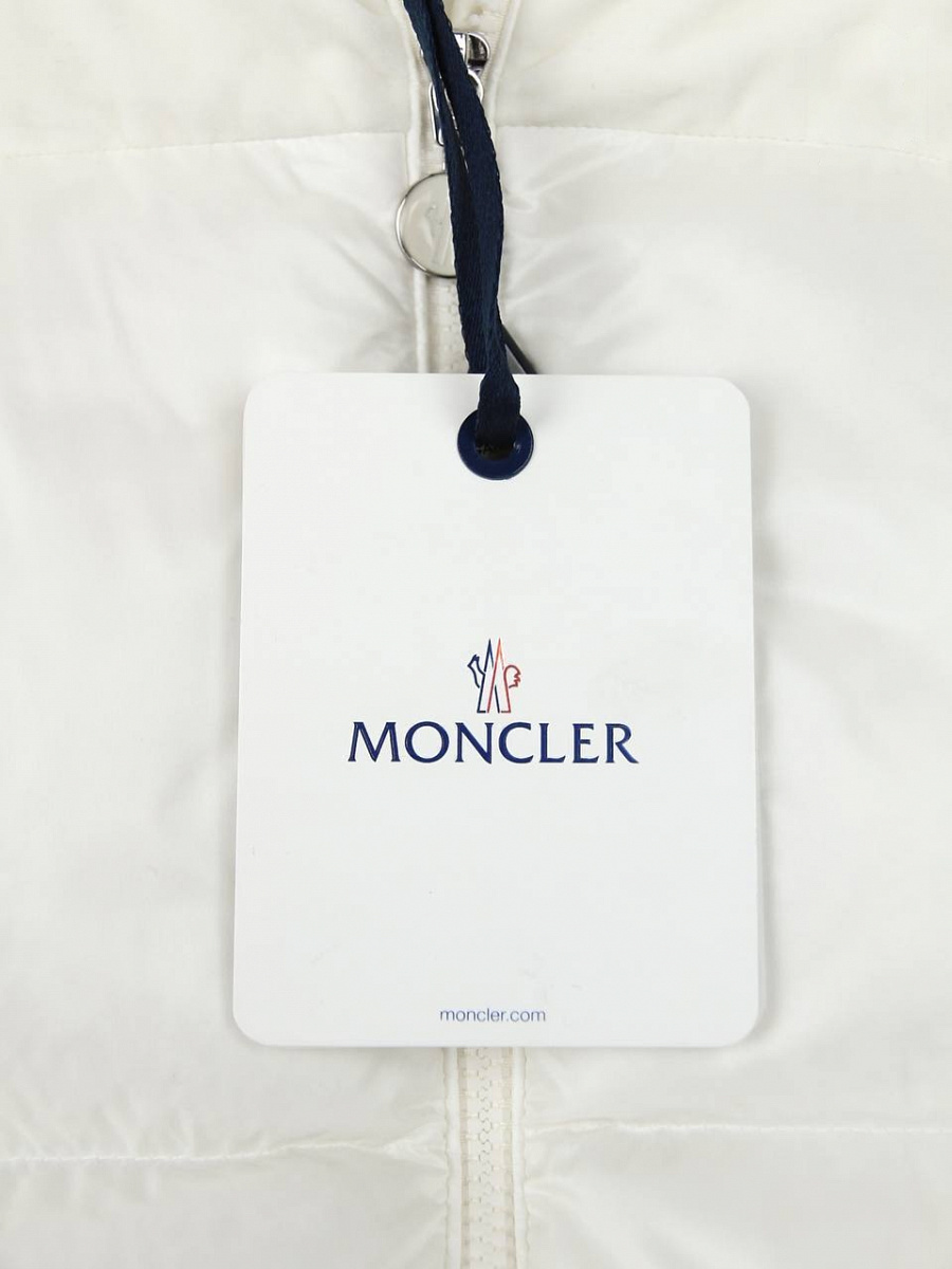 Женский пуховик Moncler Meandre с капюшоном белый Moncler фото 7