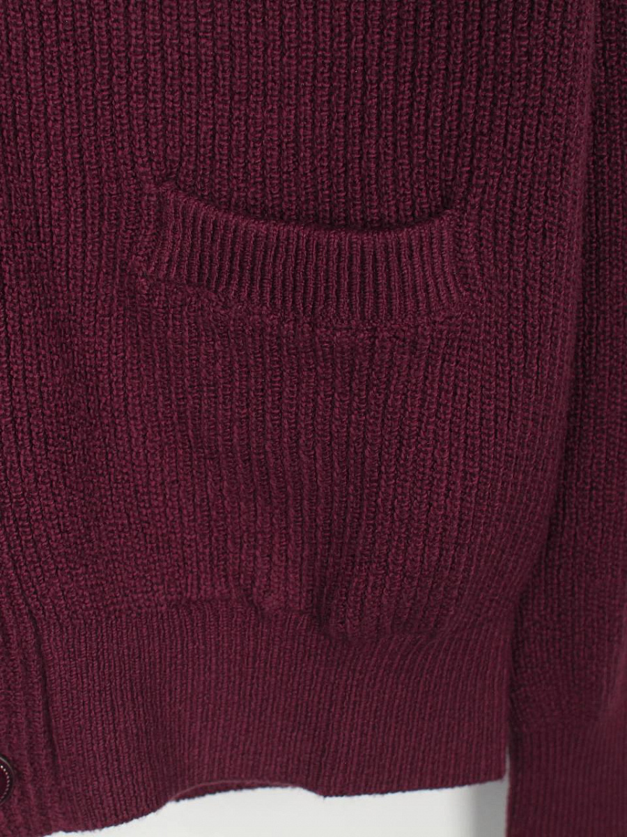 Мужской кардиган Brunello Cucinelli бургунди, хлопок Brunello Cucinelli фото 4