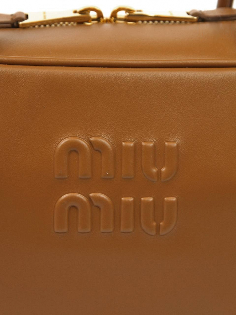 Сумка женская Miu Miu Beau коньячная кожаная Miu Miu фото 7