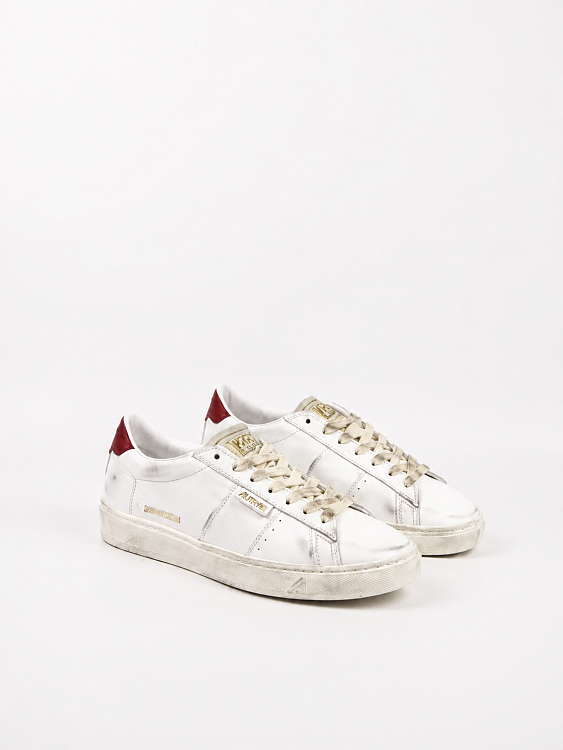 Женские кеды Golden Goose Match Star белые с бордовым задником Golden Goose