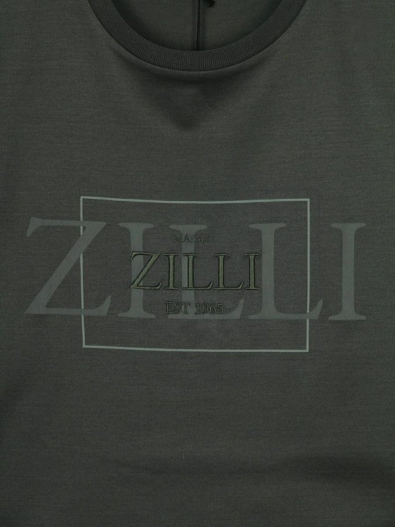 Мужская футболка Zilli зеленая хлопок Zilli фото 4