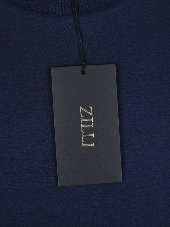 Мужская футболка Zilli темно-синяя хлопок Zilli фото 7