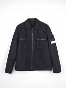 Мужская ветровка Stone Island темно-синяя, хлопок