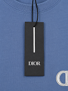Мужская футболка Dior ICON голубая из хлопка — фирменная бирка dior