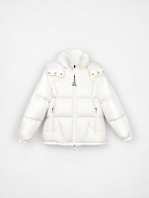 Женский пуховик Moncler Meandre с капюшоном белый