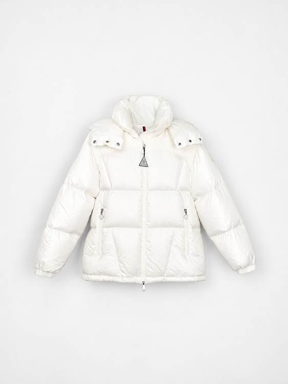 Женский пуховик Moncler Meandre с капюшоном белый Moncler