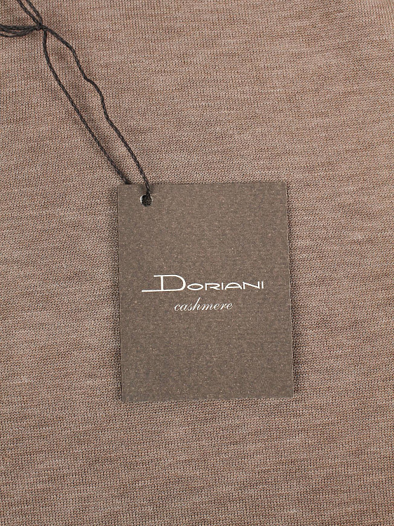 Мужское поло Doriani коричневое, шелк/хлопок Doriani фото 7