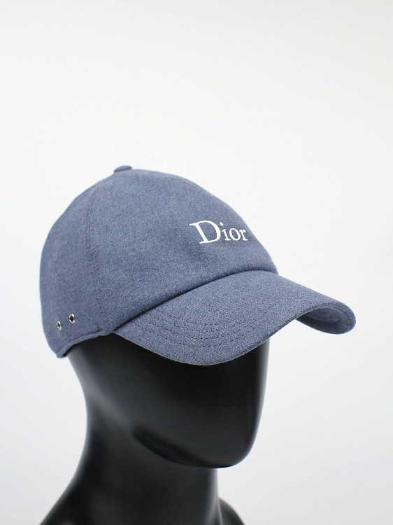 Мужская бейсболка Dior пыльно‑голубая, хлопок Dior фото 5