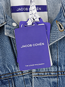 Мужская джинсовая куртка Jacob Cohen голубая хлопковая — фирменная бирка