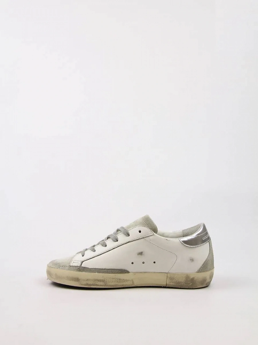 Женские кеды Golden Goose Super‑Star белые с розовой звездой Golden Goose фото 3