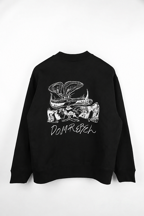 Мужской свитшот Domrebel черный, хлопок Domrebel фото 2