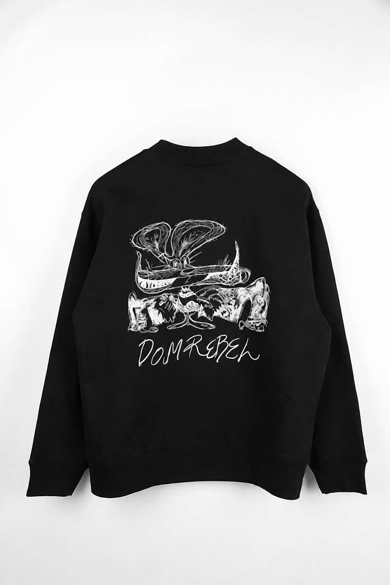 Мужской свитшот Domrebel черный, хлопок Domrebel фото 2