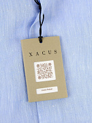 Мужская рубашка Xacus голубая, лен Xacus фото 5