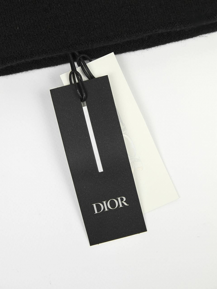 Мужская шапка Dior х LEWIS HAMILTON черная, кашемир/полиамид/кашемир/эластан — фирменная бирка dior