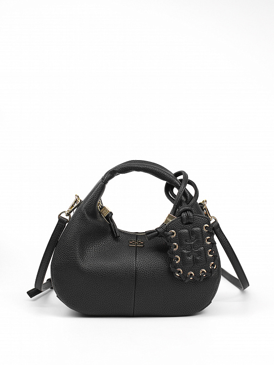 Женская сумка Ganni Hobo Bag черная Ganni