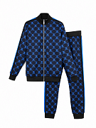 Мужской спортивный костюм Philipp Plein черный/темно-синий, хлопок