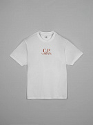 Мужская футболка C.P. Company белая, хлопок