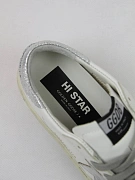 Женские кеды Golden Goose Hi Star белые с серебром Golden Goose фото 7