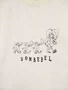 Мужская футболка Domrebel молочная, хлопок — принт