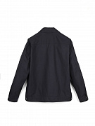 Мужская ветровка Stone Island темно-синяя, хлопок — вид сзади