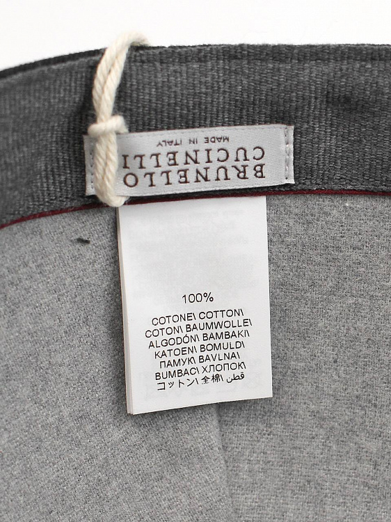 Мужская бейсболка Brunello Cucinelli черная, хлопок Brunello Cucinelli фото 9