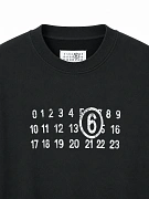 Мужской свитшот Maison Margiela MM6 черный из тонкого хлопка Maison Margiela фото 3