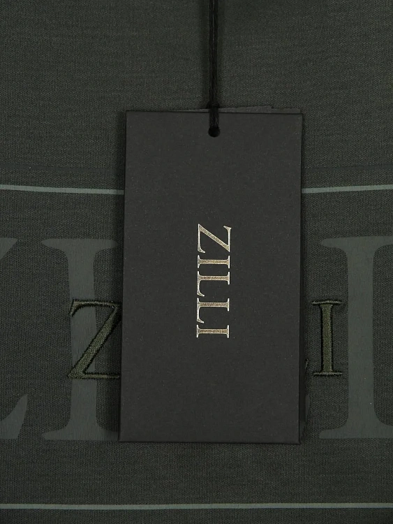Мужская футболка Zilli зеленая хлопок Zilli фото 5