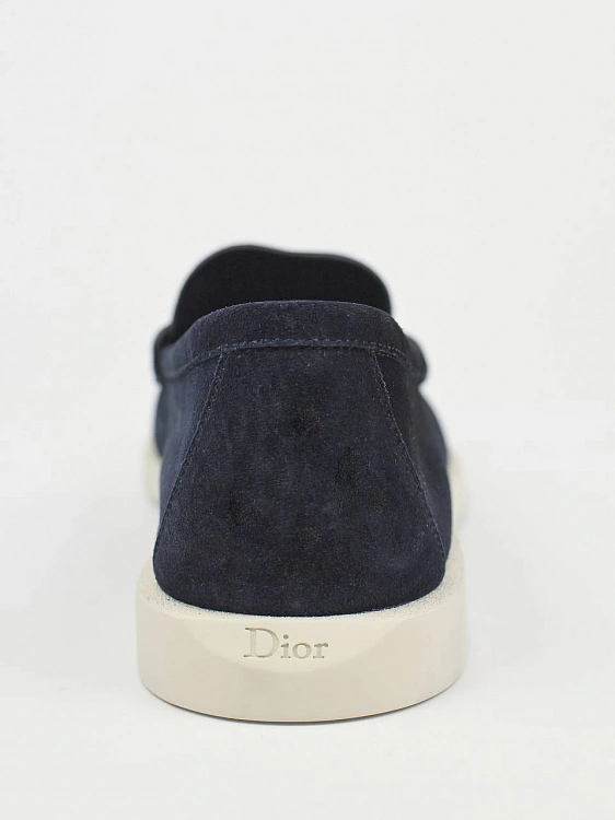 Мужские лоферы Dior Granville темно-синие, замша Dior фото 4